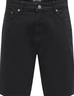ONSFADE BLACK 9087 TAI DNM SHORTS N-Only & Sons Discount