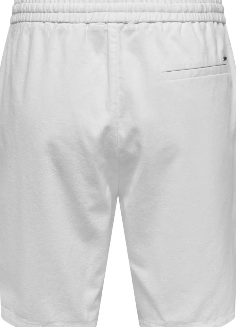 Only & Sons Shorts>ONSLINUS 0007 COT LIN SHORTS NOOS