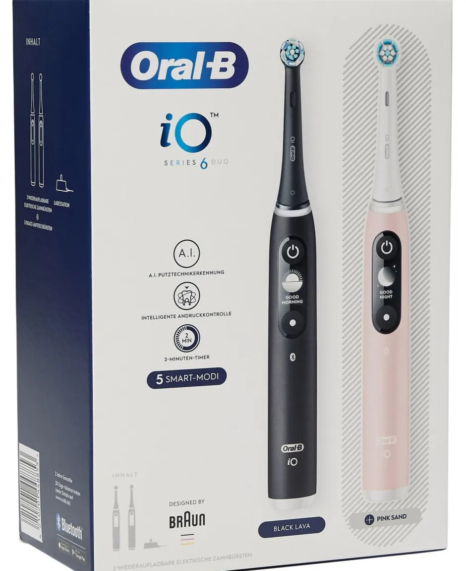 Oral-B iO Series 6 Black Lava/Pink DUO-Braun