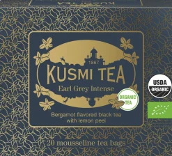 Organic Earl Grey Intense - Box of 20 muslin tea bags - 40gr-Kusmi Tea Discount