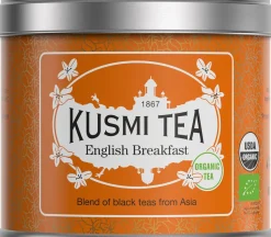 Kusmi Tea Te>Organic English Breakfast - Metal tin 100gr/3.52oz.