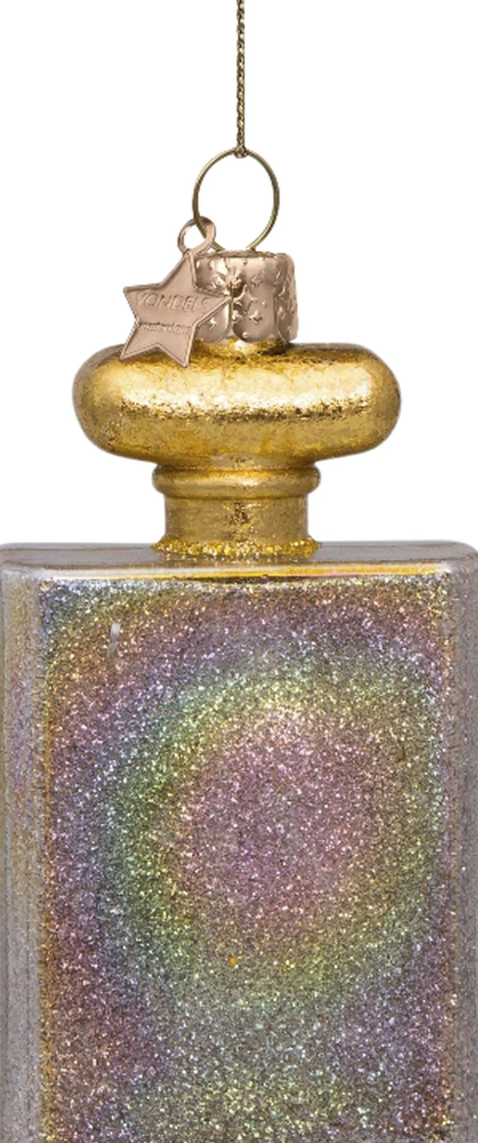 Vondels Juletræspynt>Ornament glas parfume transparent