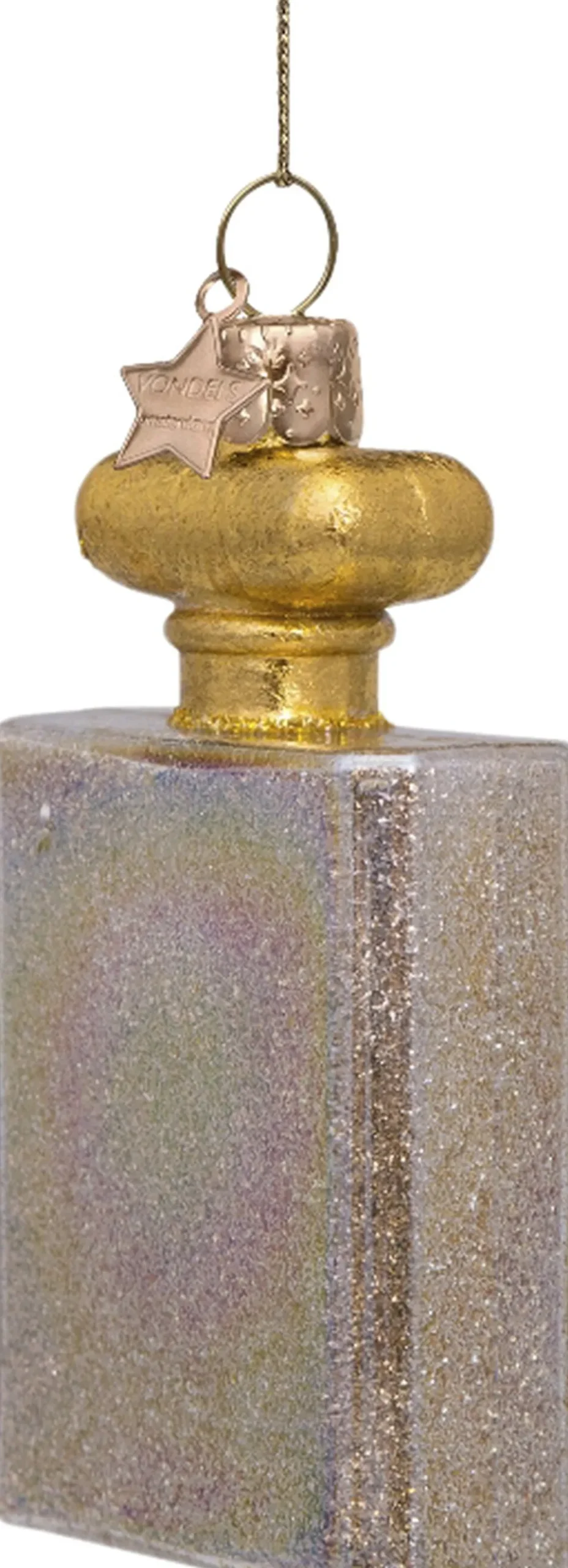 Vondels Juletræspynt>Ornament glas parfume transparent