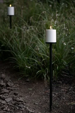 Outdoor spike with base, Black, 8,4x60cm-Uyuni