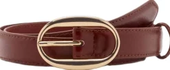 Oval buckle belt-MANGO