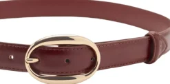 Oval buckle belt-MANGO
