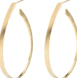 Sale Oval creoles size 35 mm Dame Smykker|Smykker