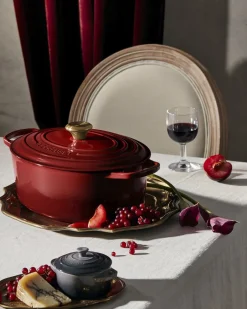 Le Creuset Gryder & Pander>Oval støbejernsgryde 6,3 L Garnet