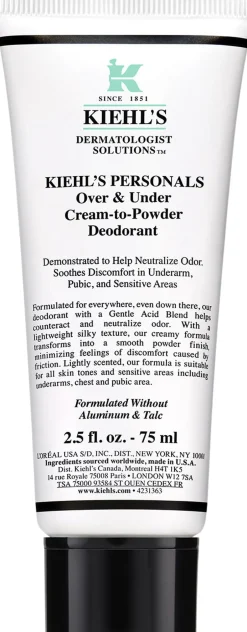 Kiehl's Deodoranter>Over & Under Cream-to-Powder Deodorant