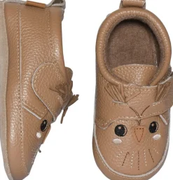 Clearance Owl leather slippers Børn Hjemmesko