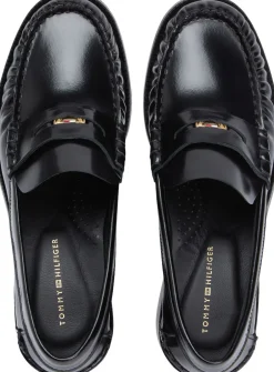 Patent Leather Block Heel Loafers-Tommy Hilfiger Online