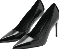 Patent leather heel shoes-MANGO Best