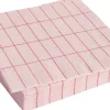 Online Pattern Napkins-Set of 20 Dinner-Light pink and red grid Tilbehør Til Bordet
