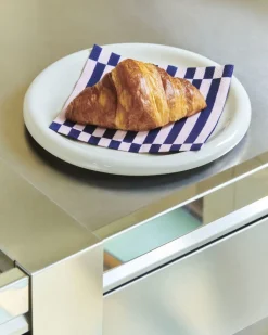 Best Pattern Napkins-Set of 20 Dinner-Light pink and dark blue pillar strip Tilbehør Til Bordet