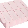 New Pattern Napkins-Set of 20 Lunch-Light pink and red grid Tilbehør Til Bordet