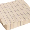 Pattern Napkins-Set of 20 Lunch-Off-white and blue grid-Hay Best