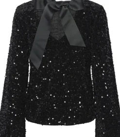 New PCKAM LS DEEP BACK BOW TOP BC Dame T-Shirts & Toppe