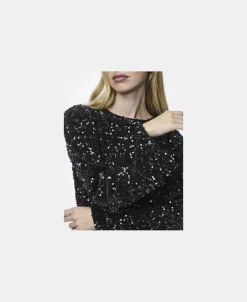 New PCKAM LS DEEP BACK BOW TOP BC Dame T-Shirts & Toppe