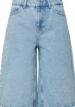 Dame Pieces Shorts>PCNOEL MW DENIM JORTS D2D PP