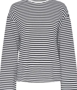 Sale PCSADIE LS TOP NOOS Dame T-Shirts & Toppe