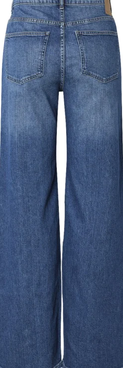 Clearance PCSILKE MW WIDE JEANS MB NOOS Dame Jeans