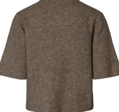 Dame Pieces Strik>PCSILLY SS O-NECK KNIT CARDIGAN NOO