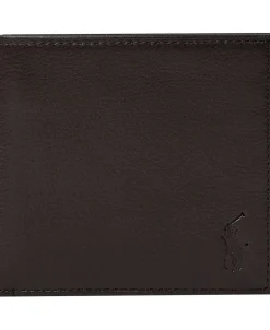 Online Pebbled Leather Billfold Coin Wallet Punge