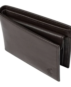 Online Pebbled Leather Billfold Coin Wallet Punge