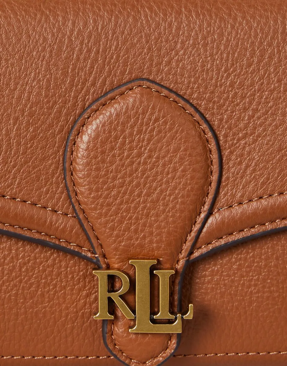 Hot Pebbled Leather Bradley Crossbody Wallet Dame Crossbody Tasker