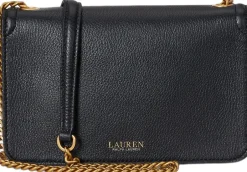 Pebbled Leather Bradley Crossbody Wallet-Lauren Ralph Lauren New