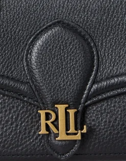 Pebbled Leather Bradley Crossbody Wallet-Lauren Ralph Lauren New