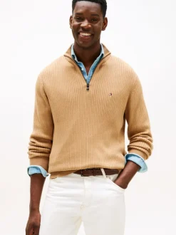 Tommy Hilfiger Sweatshirts>PIMA CTN CASH STRUCTURE ZIP MOCK