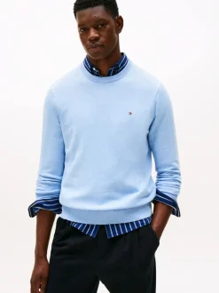PIMA ORG CTN CASHMERE CREW NECK-Tommy Hilfiger Clearance