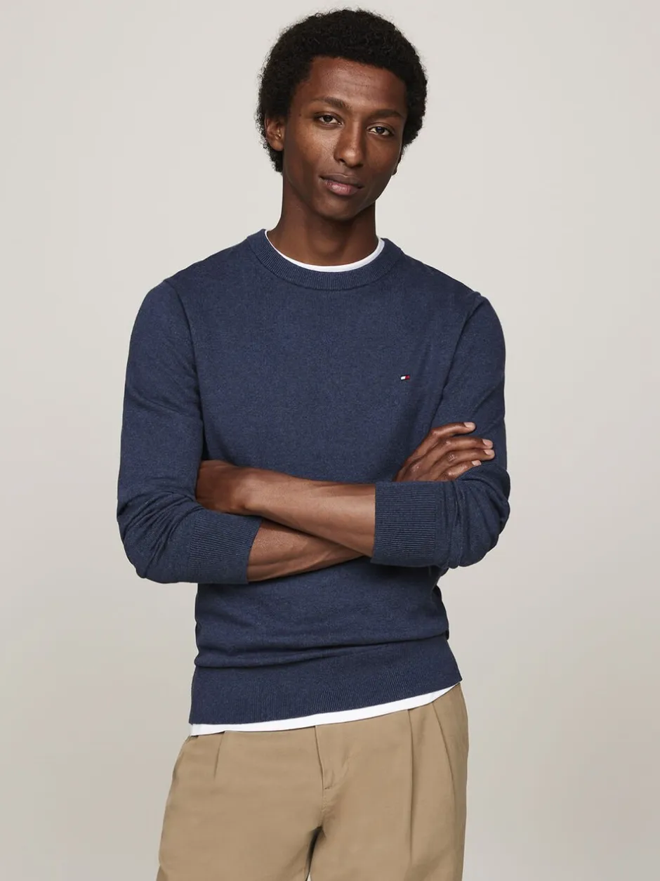 PIMA ORG CTN CASHMERE CREW NECK-Tommy Hilfiger Discount