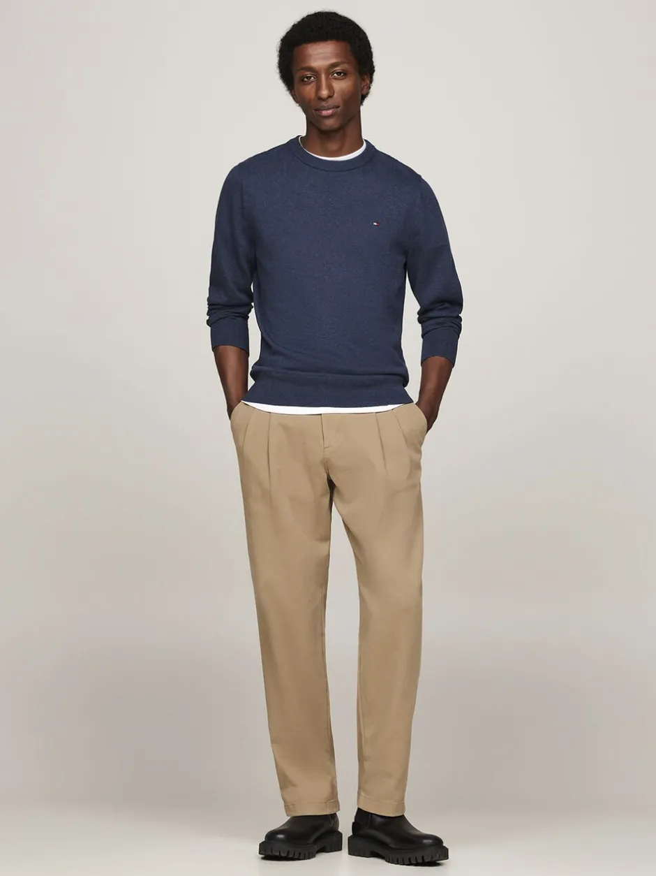PIMA ORG CTN CASHMERE CREW NECK-Tommy Hilfiger Discount