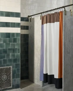 Best Pivot Shower Curtain-Cream Badeforhæng