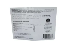 Plade, Mælkechokolade m/ pistacie 90 g-Magasin Chokolade