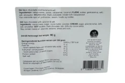 Plade, Mørk chokolade m/ karamel & salt 90 g-Magasin Chokolade Online