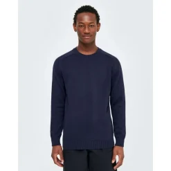Plain knitted crew neck GOTS/Vegan-Knowledge Cotton Apparel Discount