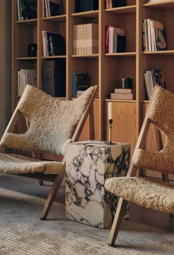 Plinth Tall, Calacatta Viola-Audo Copenhagen New