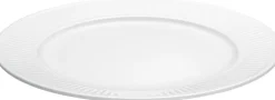 Pillivuyt Tallerkener>Plissé tallerken flad, hvid Ø22cm