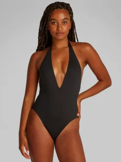 Dame Calvin Klein Badetøj>PLUNGE NECKLINE ONE PIECE