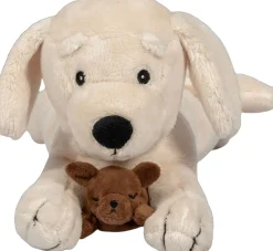 Børn Legetøj Babylegetøj>PLYSHUND MED HVALPE