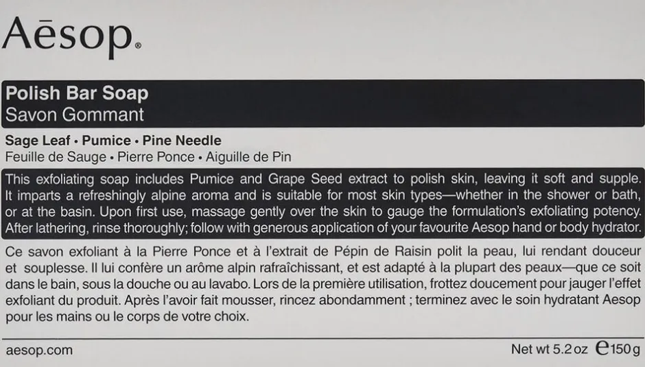 Aesop Kropspleje>Polish Bar Soap 150 g