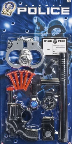 Clearance POLITISÆT 15 DELE BLISTER Børn Rolleleg & Musik