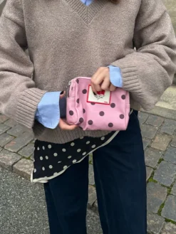 Polka Canvas Pouch Bag-Becksöndergaard New