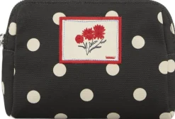 Polka Canvas Pouch Bag Dame Toilettasker