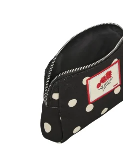 Polka Canvas Pouch Bag Dame Toilettasker