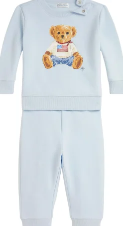 Online Polo Bear Fleece Sweatshirt & Pant Set Børn Underdele