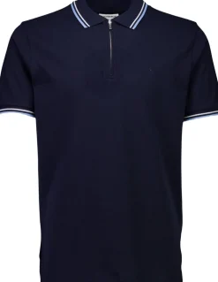 Lindbergh Poloer>Polo shirt with zip recycled